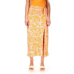 Beach to City Womens Recycled Polyester‎ Printed MIDI Skirt Size S